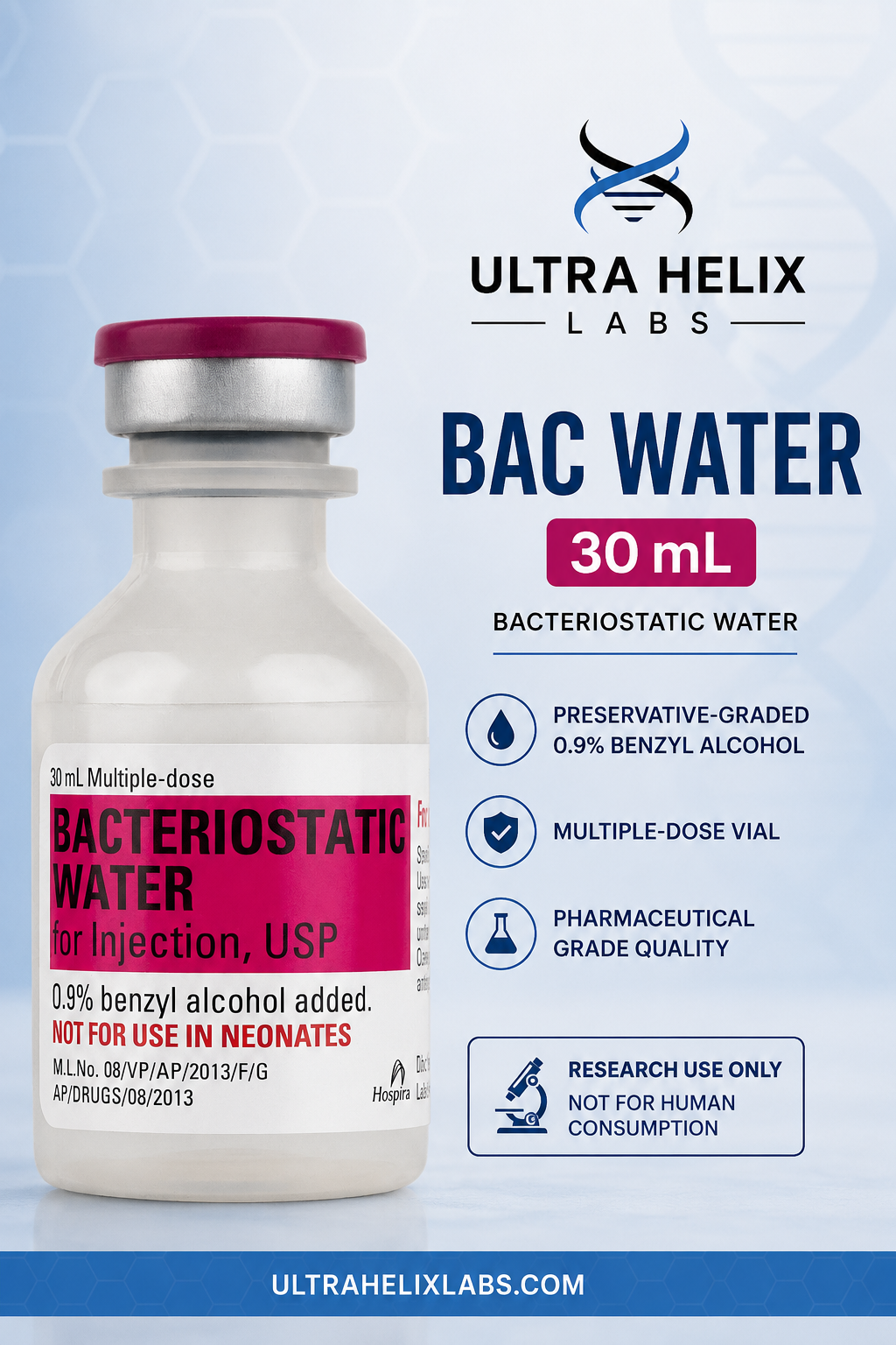 30ml BAC Water