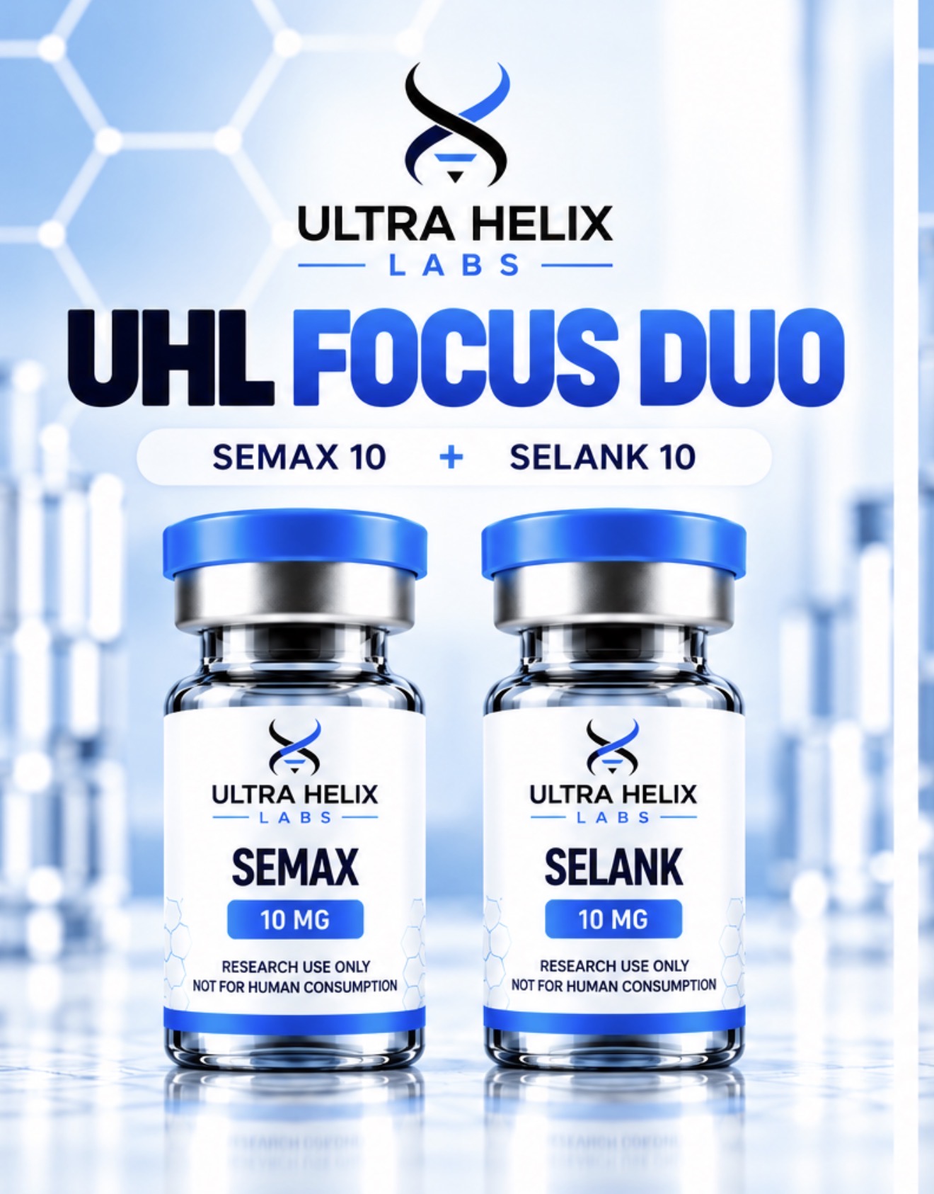 Focus Duo (Semax 10mg + Selank 10mg)